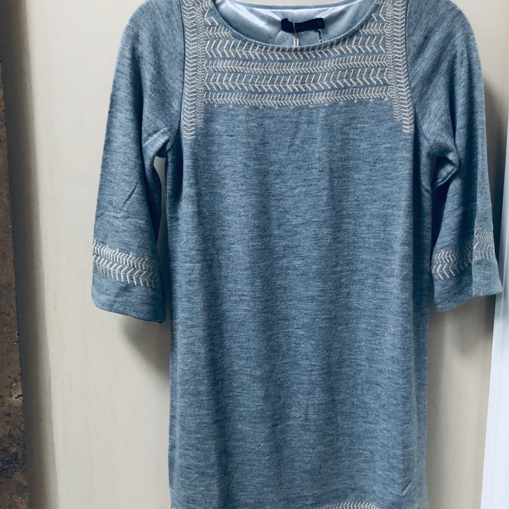 THML Boho Knit Dress with Embroidery NWT
